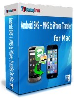 Backuptrans Android SMS + MMS to iPhone Transfer for Mac (Business Edition) Coupon