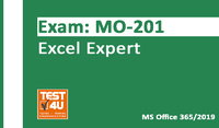 MO-201 Excel Expert Exam – Office 365 & Office 2019 – English version – 25 hours of access Coupons 15% OFF