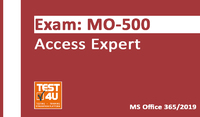 MO-500 Access Expert Exam – Office 365 & Office 2019 – English version – 25 hours of access – Exclusive 15% Off Coupon